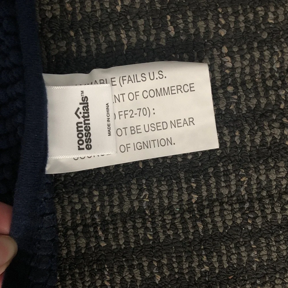 🍄 Room Essentials Navy Bath Mat Nwot